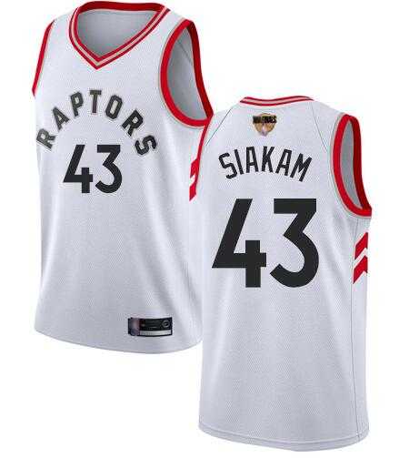 Raptors 43 Pascal Siakam White 2019 NBA Finals Swingman Jersey,We sell and wholesale Raptors 43 Pascal Siakam White 2019 NBA Finals Swingman Jersey on line form chian!